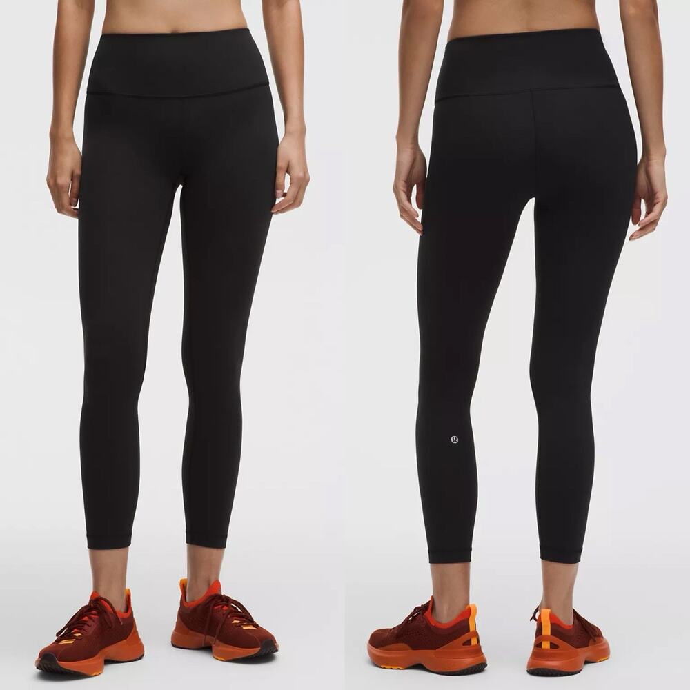 Lululemon Wunder Train High Rise Tight Leggings In Black Womens 4 LW5cqds